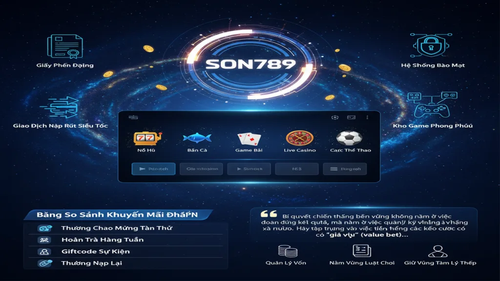 Chọn nhà cái uy tín Son789