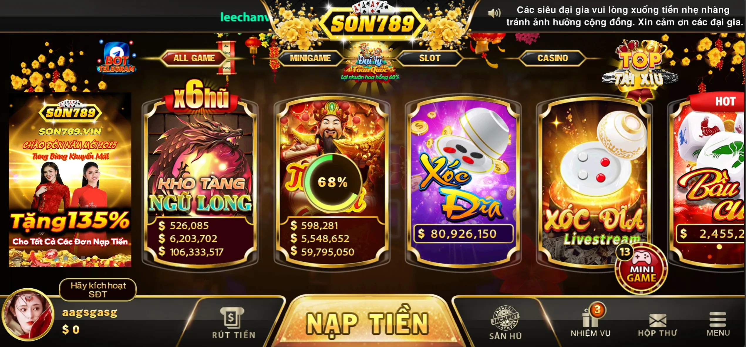 Danh Sách Game Son789