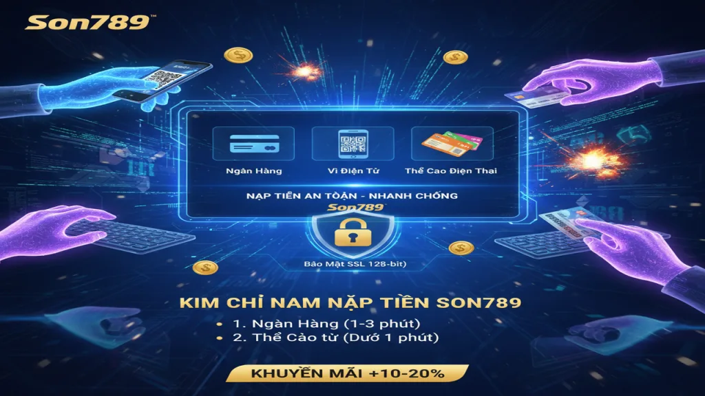 Nạp tiền (Ngân Hàng, Ví Điện Tử, Thẻ Điện Thoại) Son789