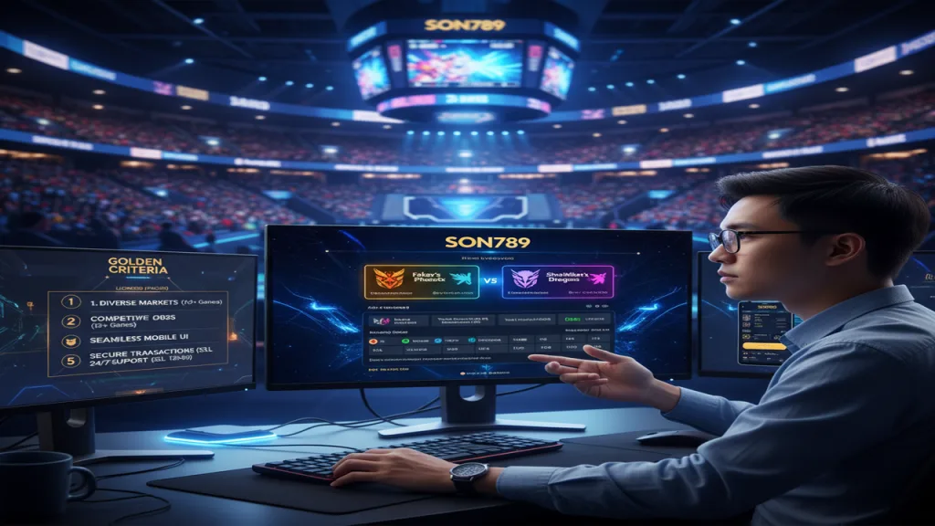 Cách chọn nhà cái cá cược Esports uy tín Son789