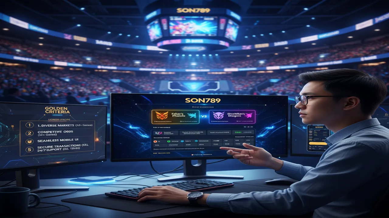 Cách chọn nhà cái cá cược Esports uy tín Son789
