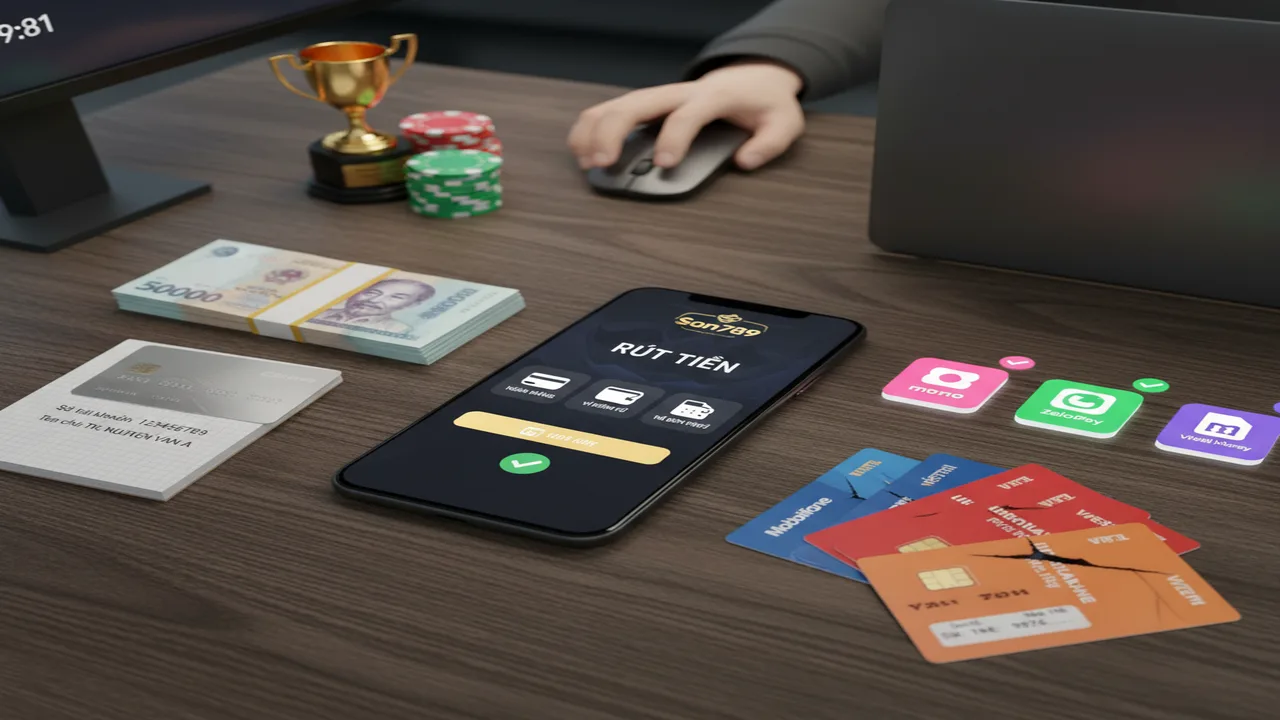 Rút tiền (Ngân Hàng, Ví Điện Tử, Thẻ Điện Thoại) Son789