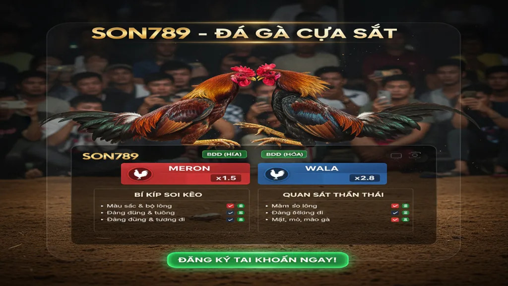 Bí kíp soi kèo đá gà cựa sắt thắng lớn Son789