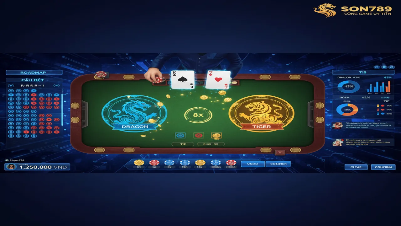 Cách thắng Rồng Hổ Son789