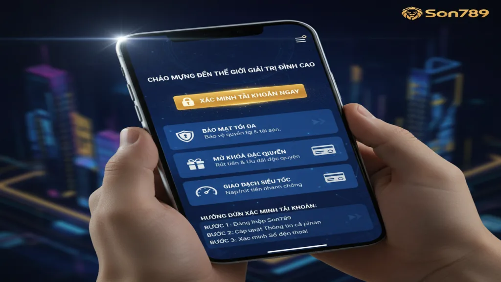 Xác minh tài khoản Son789